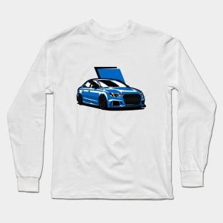 Blue A3 RS3 Front Long Sleeve T-Shirt